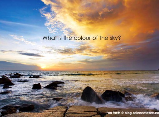 What colour is the sky?
